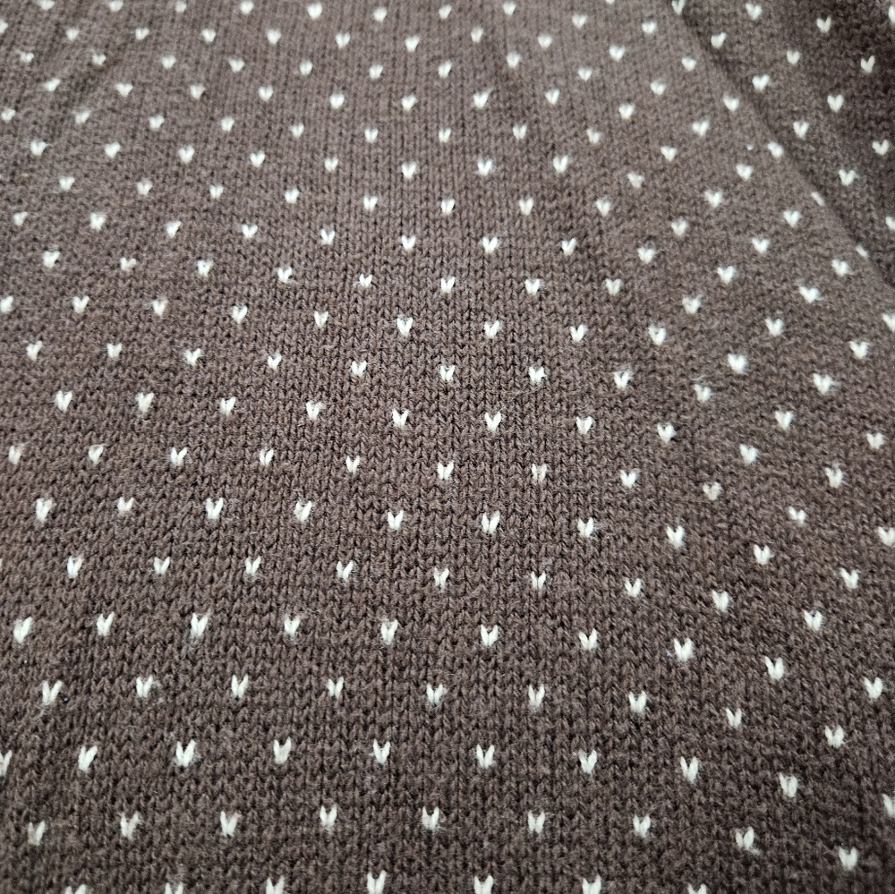 new directions Knit Cardigan in Brown & Cream Print Women’s Size PS - Picture 4 of 4
